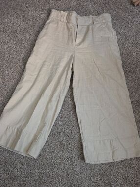 Banana Republic Blake Crop Pants in Light Beige